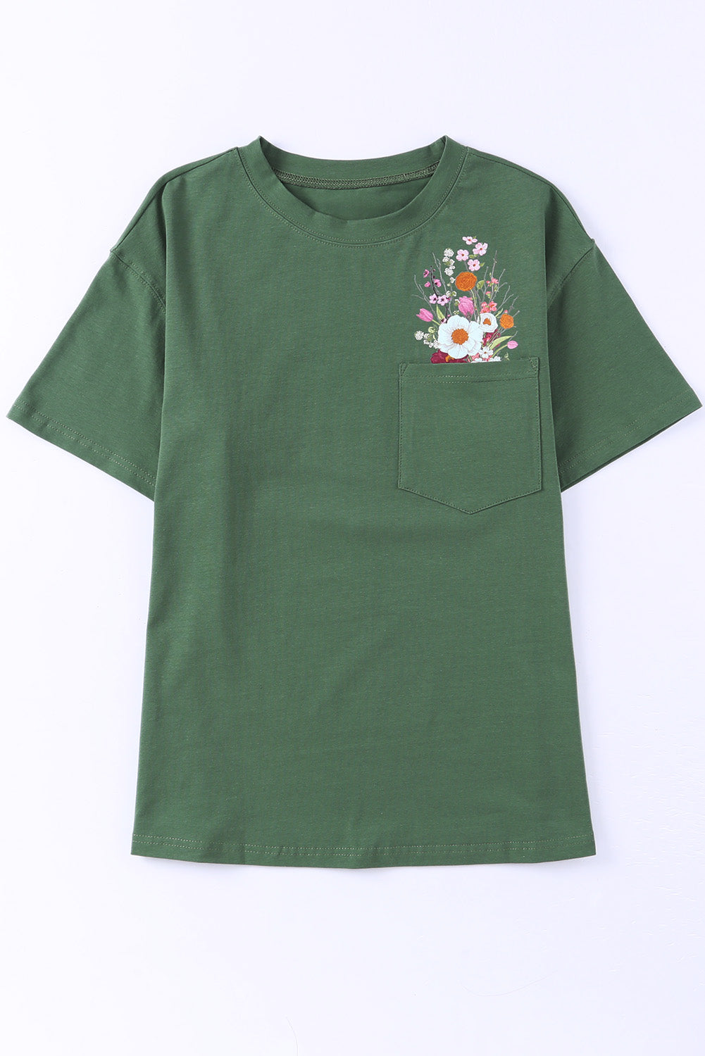 Graphic Round Neck Pocket Tee Graphic Round Neck Pocket Tee